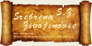 Srebrena Živojinović vizit kartica